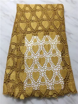 

African Cord Lace Fabric High Quality Guipure Lace Fabrics For Party Dress Cord Lace With Stones