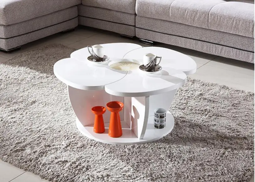 Modern furniture round table flower tea table of the lacquer that bake Modern furniture round table flower tea table of the lacquer that bake