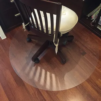 

NEW Wooden Floor Protection Pad PVC Transparent Mat Computer Swivel Chair Coffee Table Carpet Round Mats 1.5mm Soft Glass Sheet