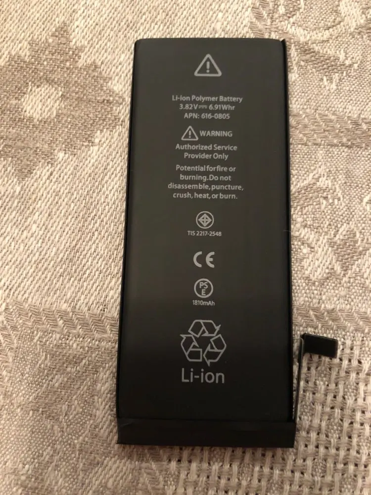 

ITDGOO HOT original 1810MAH 3.82V Built-in Lithium Battery For iPhone 6 i6 Internal Replacement Battery for iPhone 6 A1549 A1586