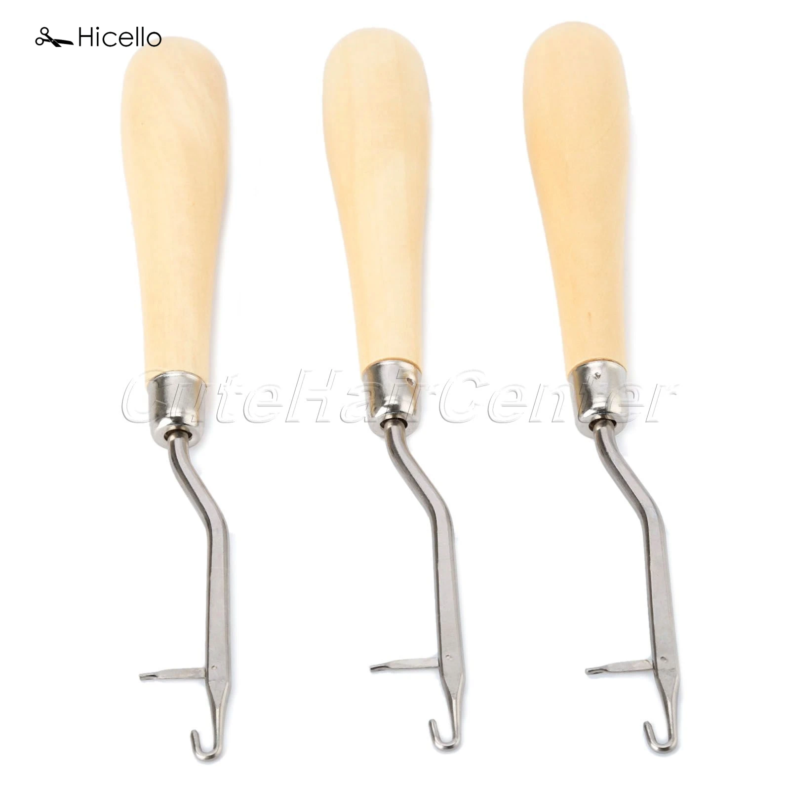 Hicello 1 шт. крючок для вязания защелка деревянная ручка инструмент наращивания