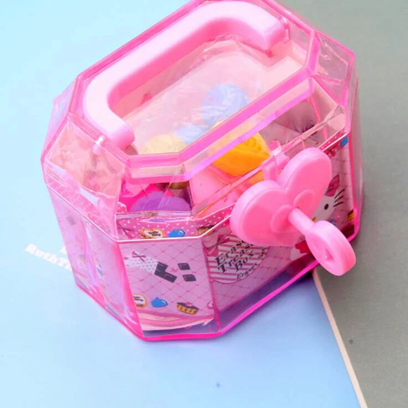 Новинка Kawaii Hello Kitty коробка сокровищ ластик для студентов коррекция письма