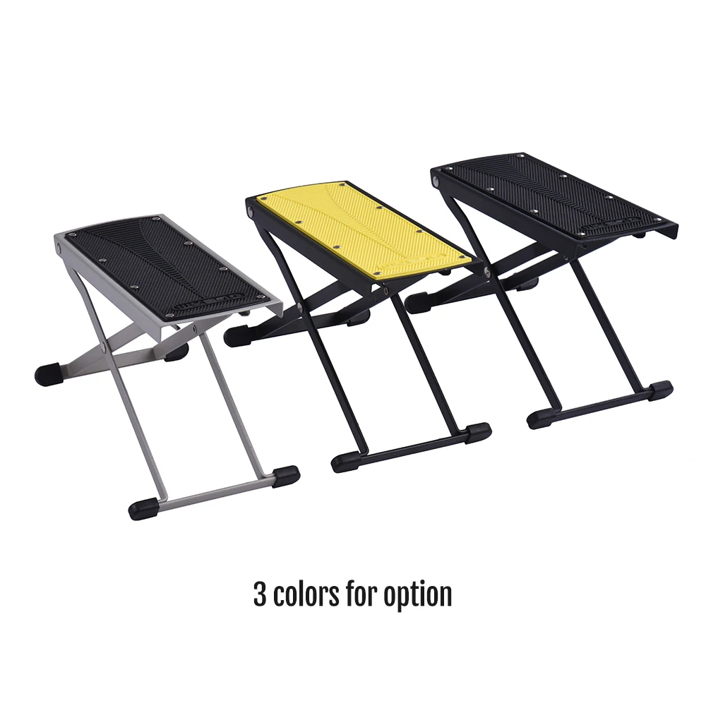 Adjustable Guitar Foot Rest Pedal 6 Level Adjustable Height Portable