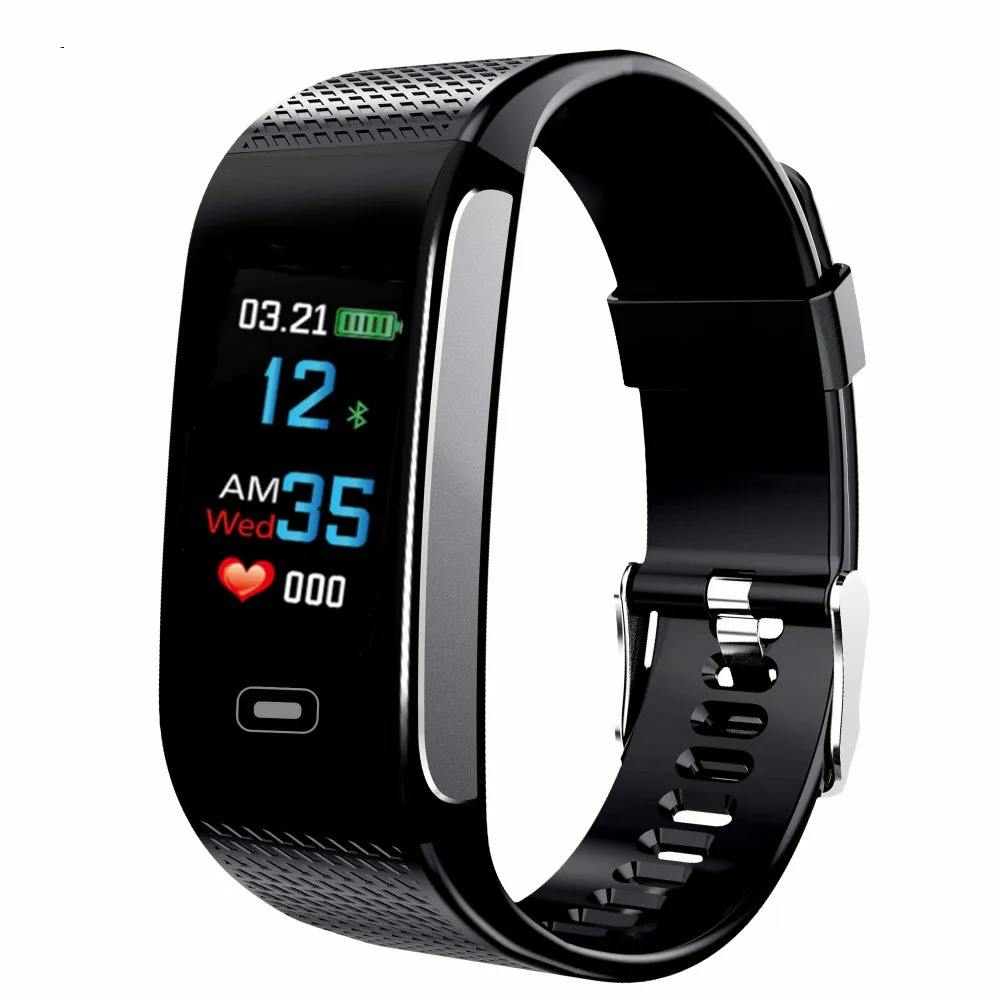 2018 Smart Wristbands Fitness Tracker Heart Rate Monitor Pedometer Color Full Touch Screen Band for IOS Android Phone | Электроника