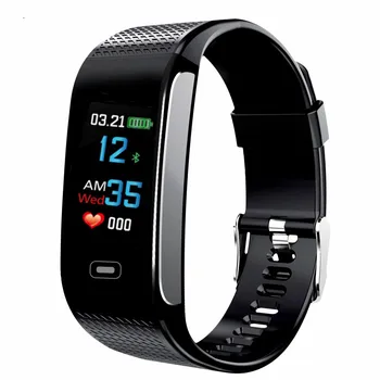 

2018 Smart Wristbands Fitness Tracker Heart Rate Monitor Pedometer Color Full Touch Screen Smart Band for IOS Android Phone
