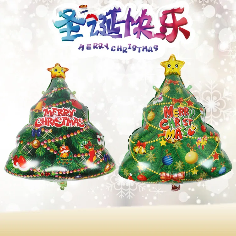 

75*56CM New Year's Christmas balloon party decorated Santa Claus tree merry Christmas foil balloons Christmas decorations