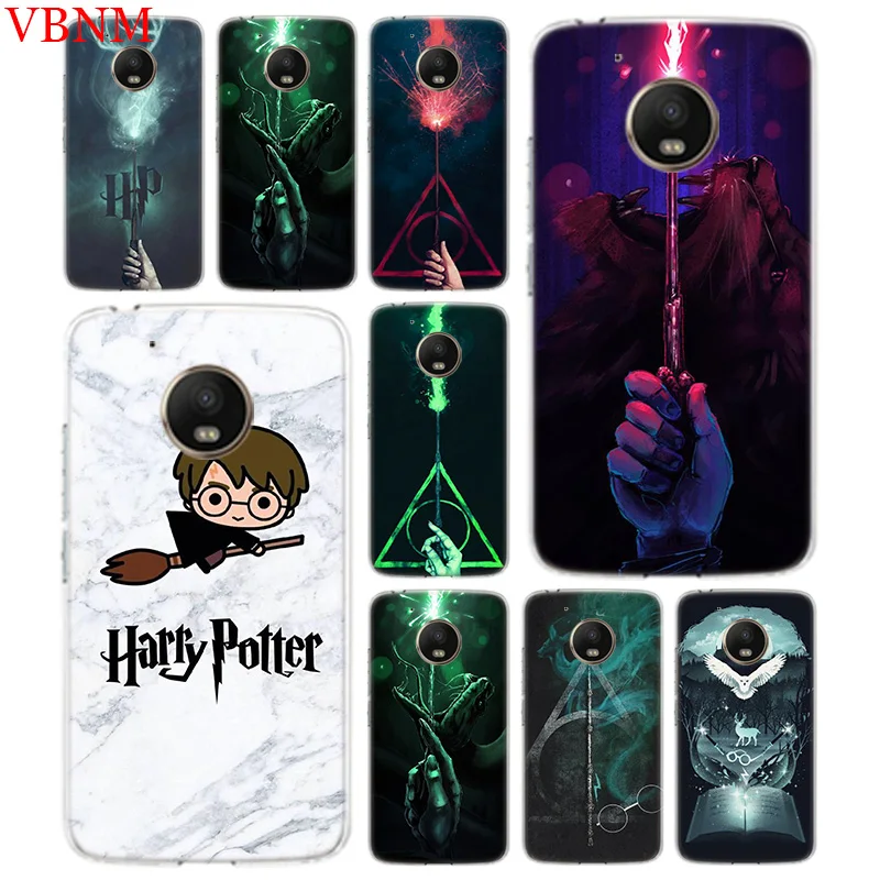 

Harry Potter Magic Wand Silicone Patterned Case For Motorola G5 G5S G6 E4 E5 G7 Plus For Moto G4 E5 Play Art Customized Cases