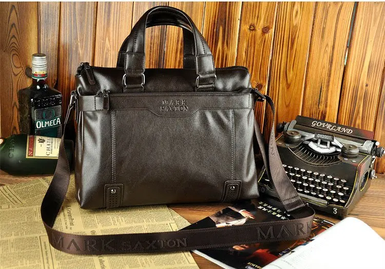 Hot sale fashion soft leather casual men handbags, leather laptop shoulder bags for men, men&#39;s ...