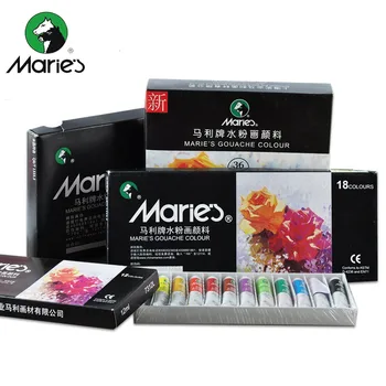 

Gouache Paint Set DIY Watercolor Paint For Fabric Wall Stone Water Color Art Painting Drawing Art Supplies 12/18/24 Colors X 5ml