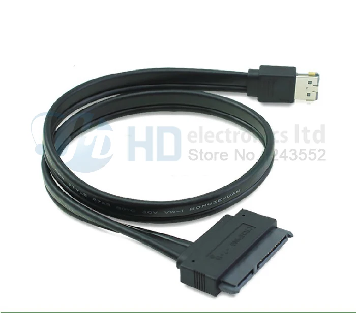 Кабель eSATA (esata+usb) 12 В + 5 В – SATA 22 контакта 0 5 м длиной | Компьютеры и офис