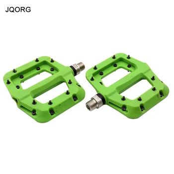 

JQORG Bicycle Pedals Colorful Nylon Material Mountain Bike Pedals Anti-slip 3 Bearing Cycling BMX Pedals Ultralight MTB Pedals