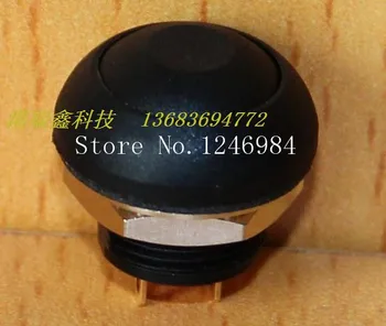 

[SA]M12 waterproof switch reset button Taiwan Deli Wei PAS6 black plastic round without lock button normally open switch--50pcs/