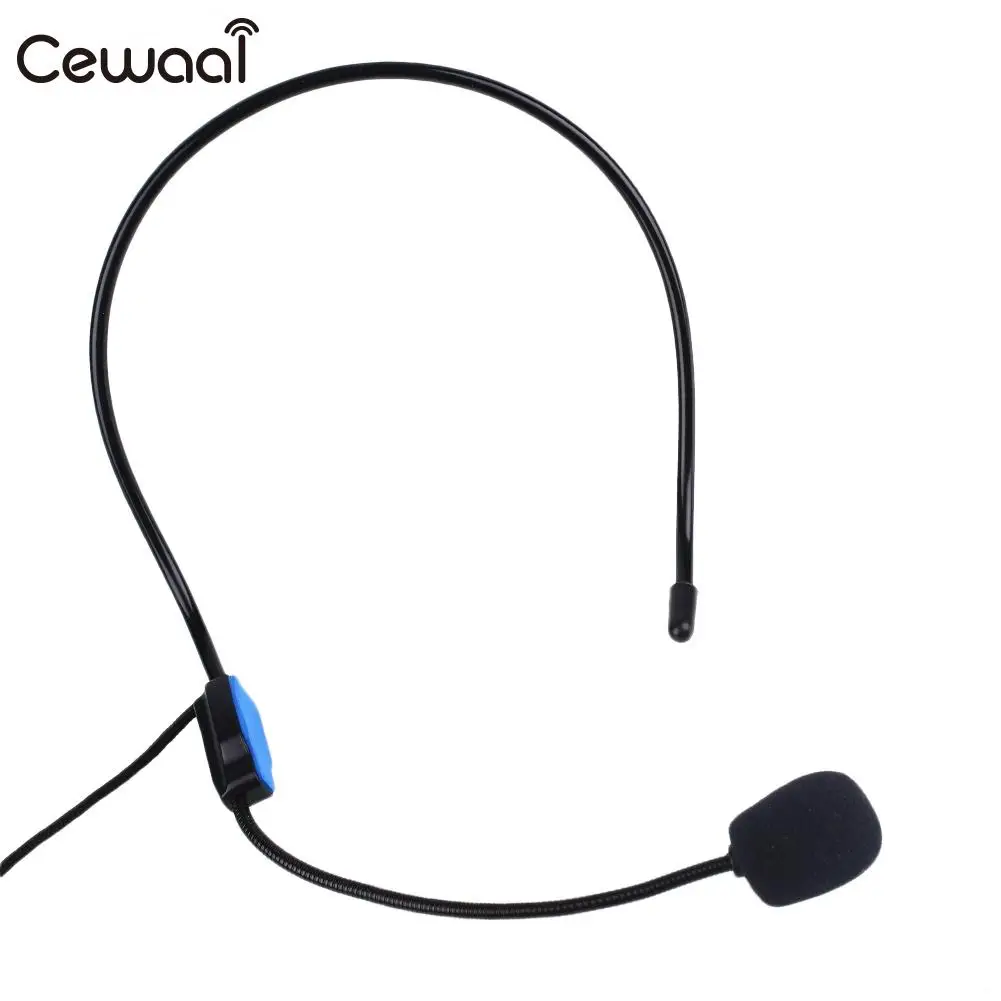 Teacher Wired Head Mounted Headset Microphone For Amplifier Loudspeaker