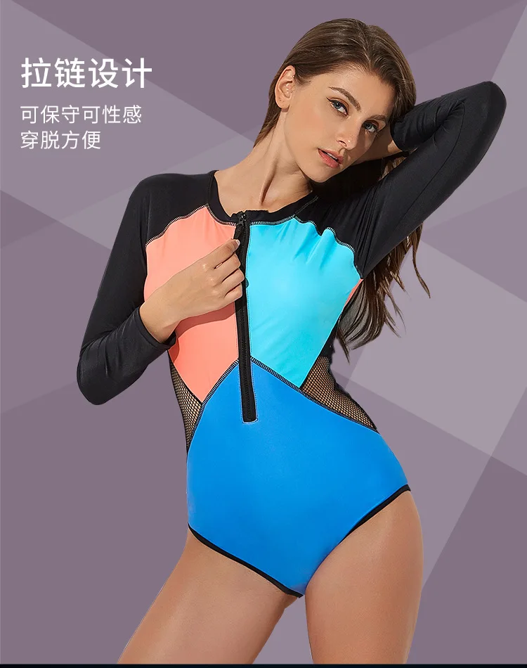 Swimsuit Sleeve Cover Up Swimwear Korean Girls Rash Guard Rashguard Kitesurf Swimming New Arrivals Sexy Women Long Surfing