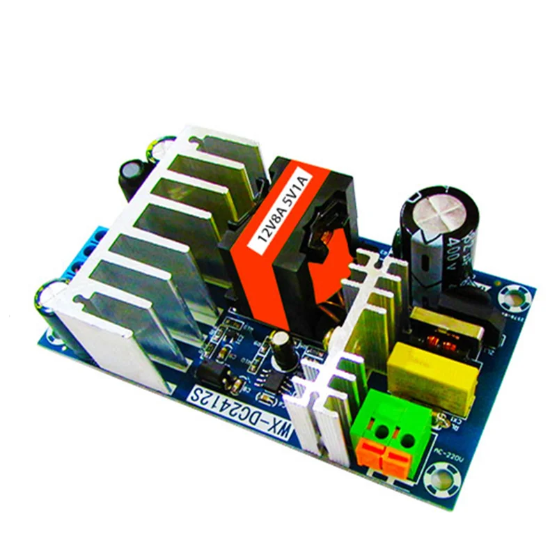 AC 110 245V to DC 12V8A 5V1A 100W импульсный источник питания двойной выход|Импульсный питания|
