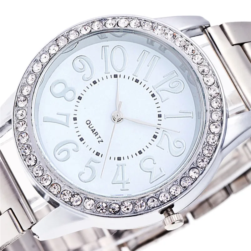 

Exquisite brand ladies watch New Unisex Watches Quartz Trendy Wrist Watch Stainless Steel Watches relogio masculino clock