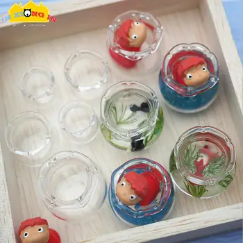 

5pcs Mini Fish Tank DIY Resin Charms Tools Transparent Goldfish Tanks Handmade Jewelry Pendant Miniature Decor Stuff Glass Dome
