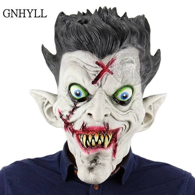 Best Price GNHYLL HOT New Funny Halloween Party Terror Devil Realistic Silicone Masks Carnaval Easter Scary Zombie Latex Mask