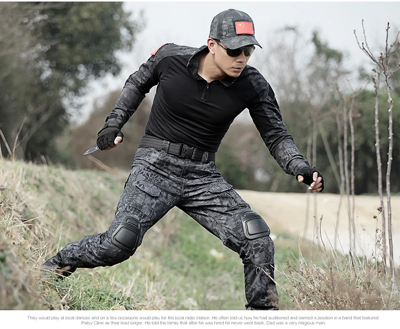 Uniforme Militar, Мужская тактическая одежда для охоты, черный питон, камуфляжная одежда для охоты, Женская армейская Военная рубашка с камуфляжем мультикам+ штаны