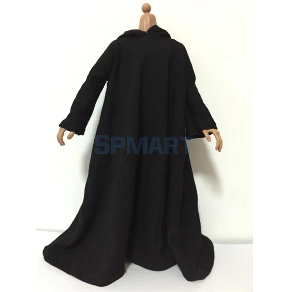 1/6 Scale Clothes Black Cloak Clothing for 12 inch Soldier Doll Toys Action Figures Body DIY Accessories