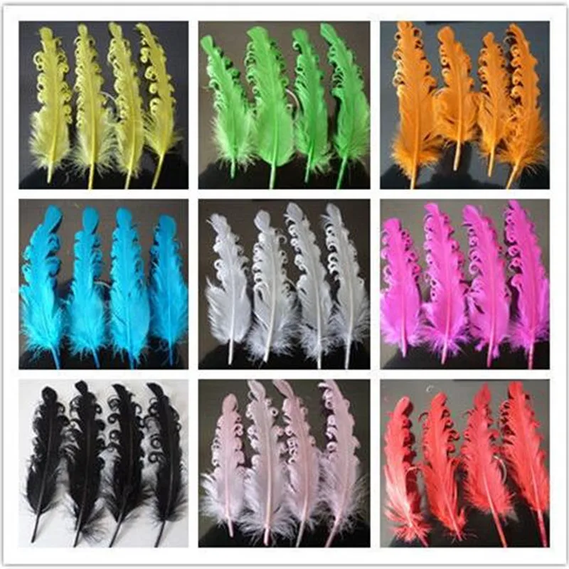 wholesale! 100pcs Natural duck and goose feather curl 15 20ccm / 6 ...