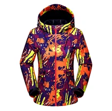 Women Warm Hiking Waterproof Jacket Rain jacket Women Coats Breathable Fleece Hiking Camping Jacket