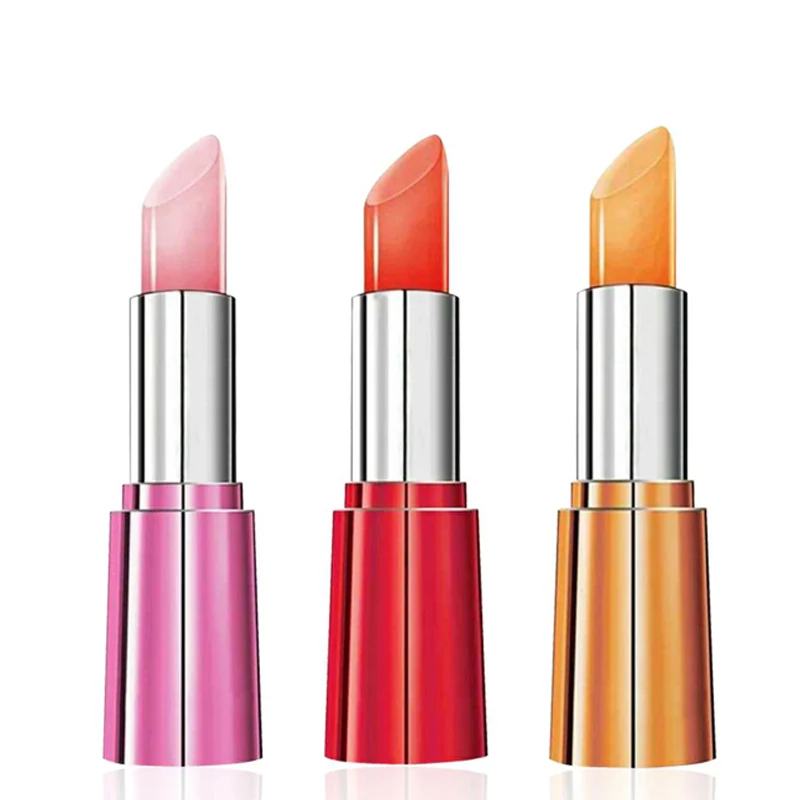 

hengfang Brand Transparent Lip Stick Cosmetics Long Lasting Magic Temperature Color Change Women Jelly Lipstick Makeup Lot