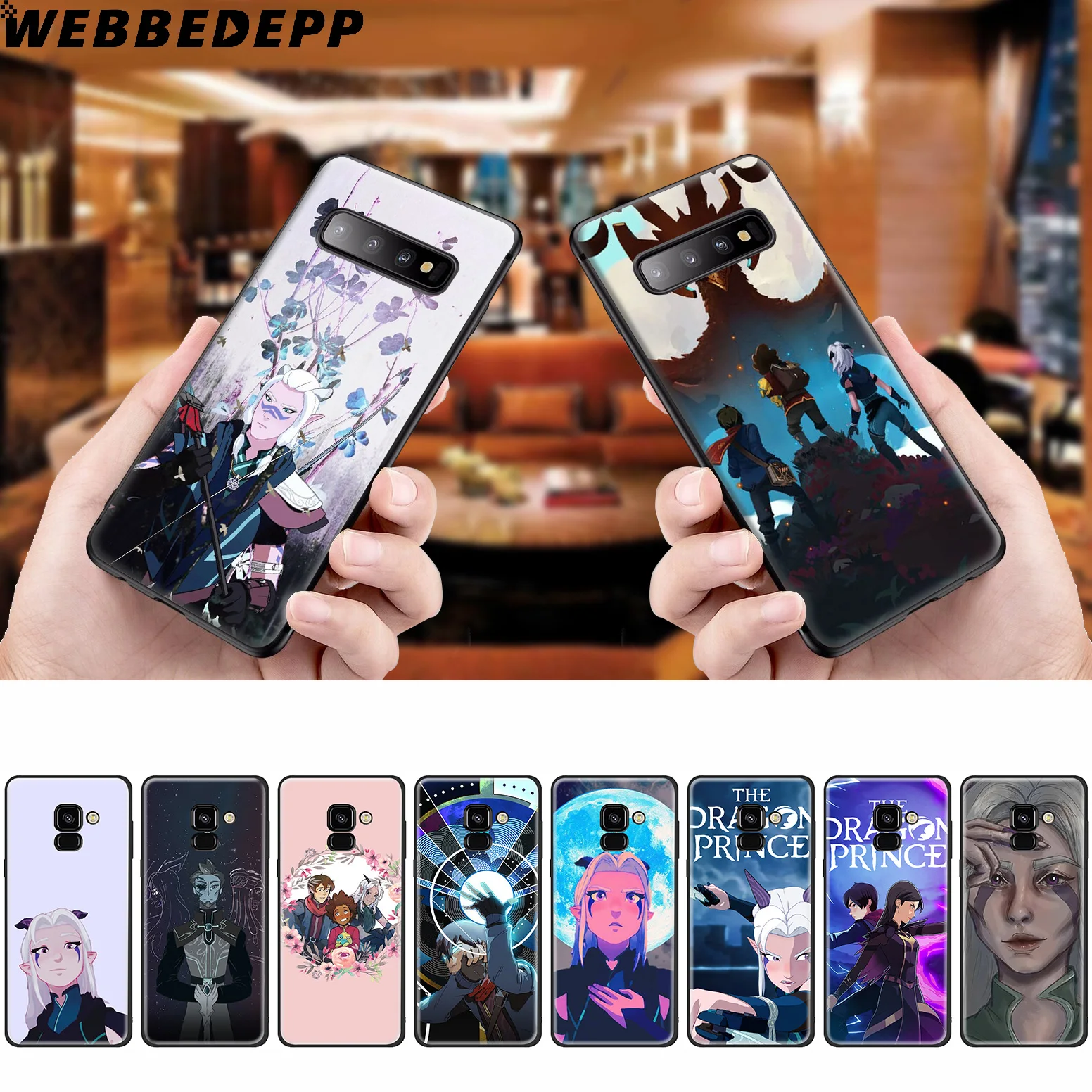 WEBBEDEPP The Dragon Prince Tv Silicone Case for Samsung Galaxy A3 A5 A6 A7 A8 A9 A10 A20 A30 A40 A50 A70 M10 M20 M30 |