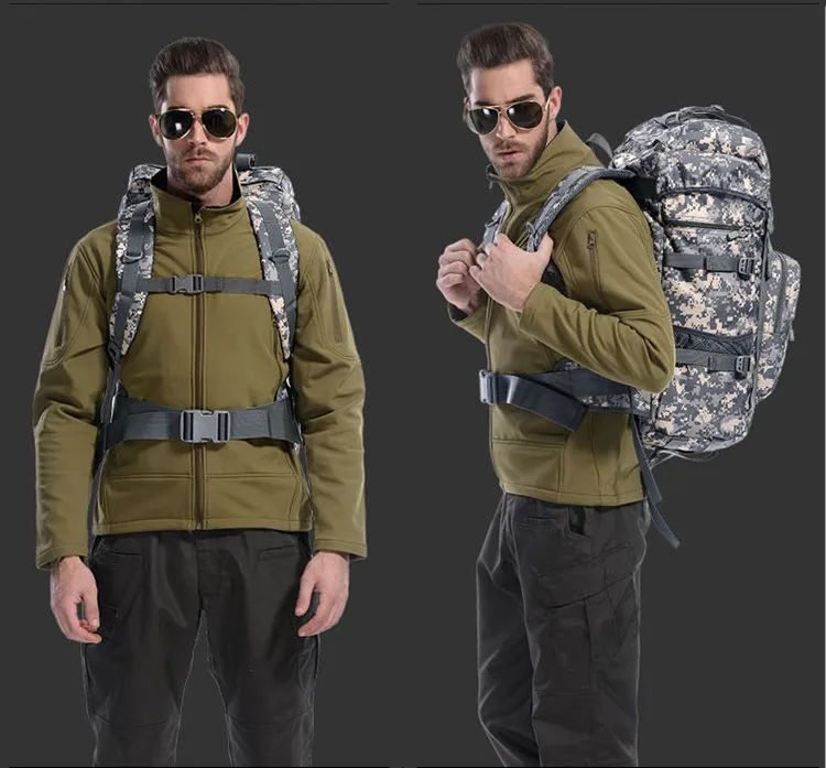 Mochila de Acampamento Viagem dos Homens 50l ao ar Livre Militar Tático Grande Capacidade Bolsas Montanhismo Bolsa Caminhadas Mochila Mod. 1257083 23 50l ao ar livre militar tático mochila
