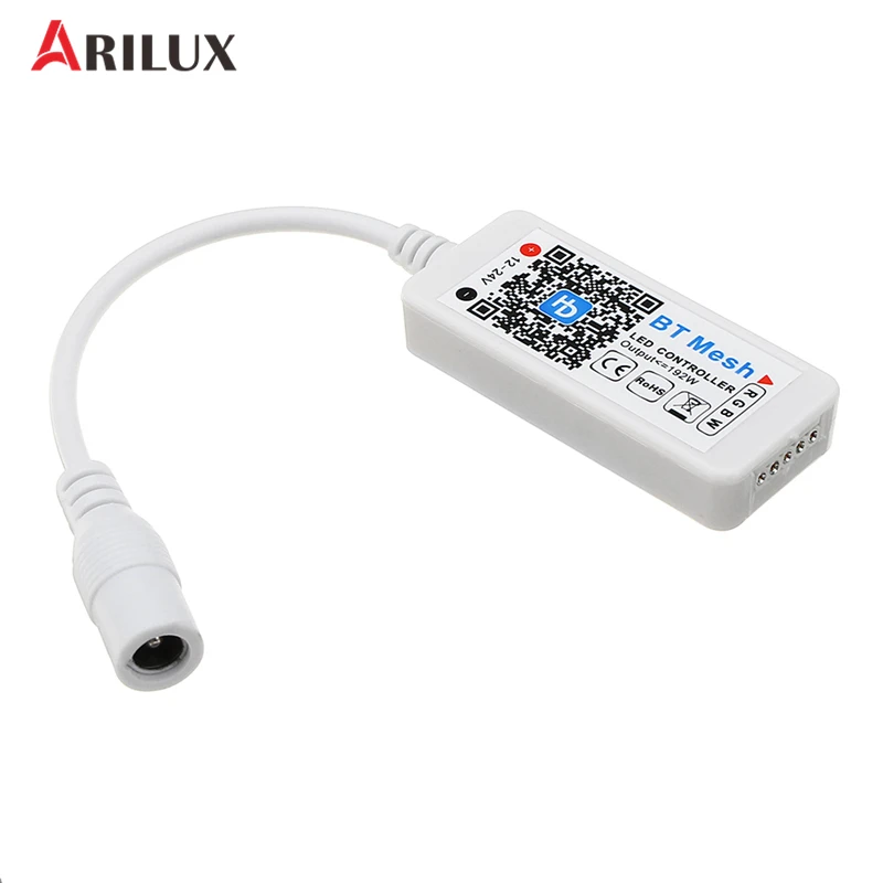 

ARILUX AL-LC13 RGBW Mini Led Controller bluetooth Mesh Networking Smart APP Controller For RGBW LED Strip Light DC12-24V