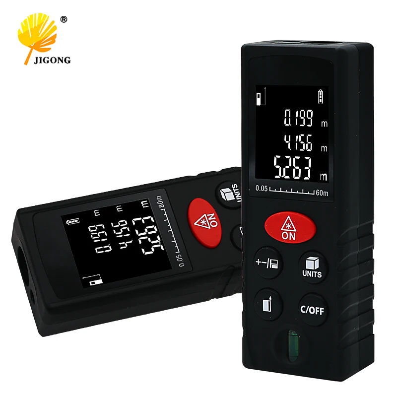 

JIGONG Handheld Laser Distance Meter 40M 60M 80M 100M Mini Laser Rangefinder Laser Tape Range Finder Diastimeter Measure