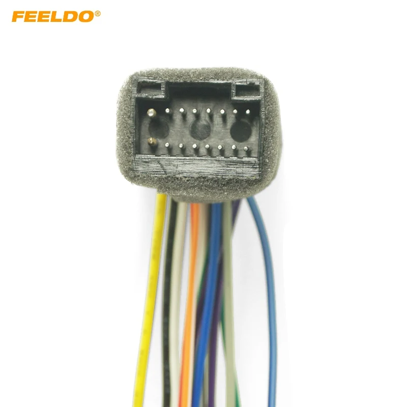 Feeldo 5pcs Ken 16pin Car Radio Stereo Wire Harness Plug