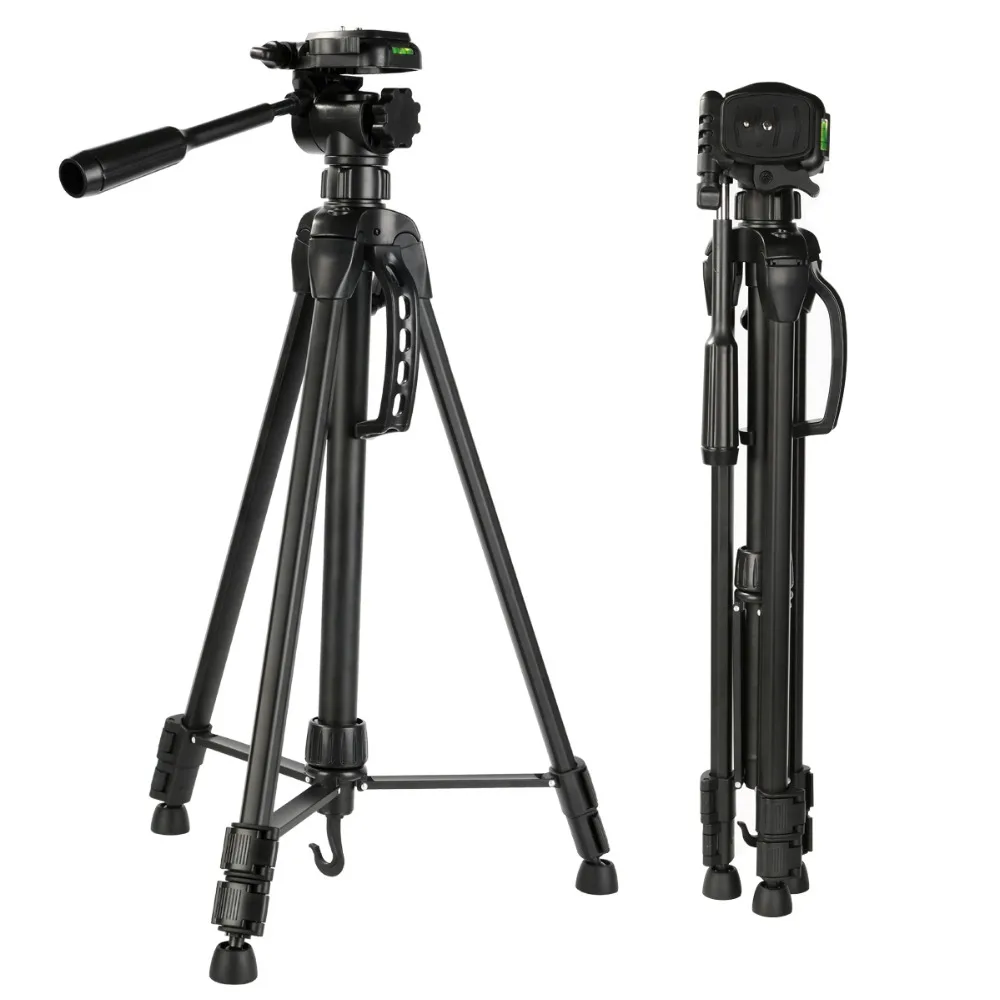 

K&F CONCEPT TL2023 60"/152cm Light Professional Extendable Camera Mini Tripod Stand With Ball Head for Canon Nikon Sony DSLR