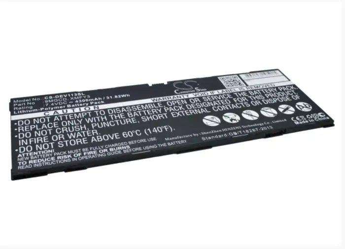 Аккумулятор Cameron Sino 4300 мАч для планшета DELL T06G Venue 11 Pro 5130 9MGCD XMFY3|Цифровые