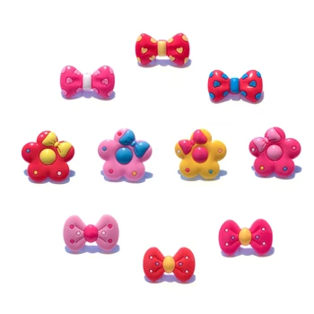 

10Pcs/Set Cute Flowers Fruits PVC Shoe Charms Ice Cream Accessories fit Wristbands Bands Shoes Decoraction Kids Party Gifts