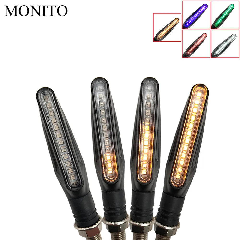 

motorcycle flowing water flicker led motocross turn signal light lamp For YAMAHA mxt850 niken gt XT1200Z yzf r1 r3 r25 r6 r125
