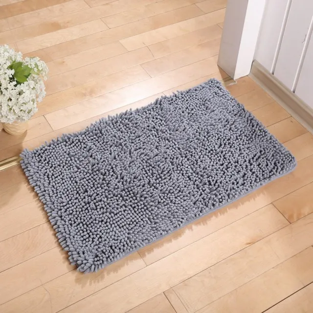 50*80 см/19,68*31,49 дюйма микрофибра коврик для ванной нескользящие коврики для ванной комнаты - Цвет: Темно-серый