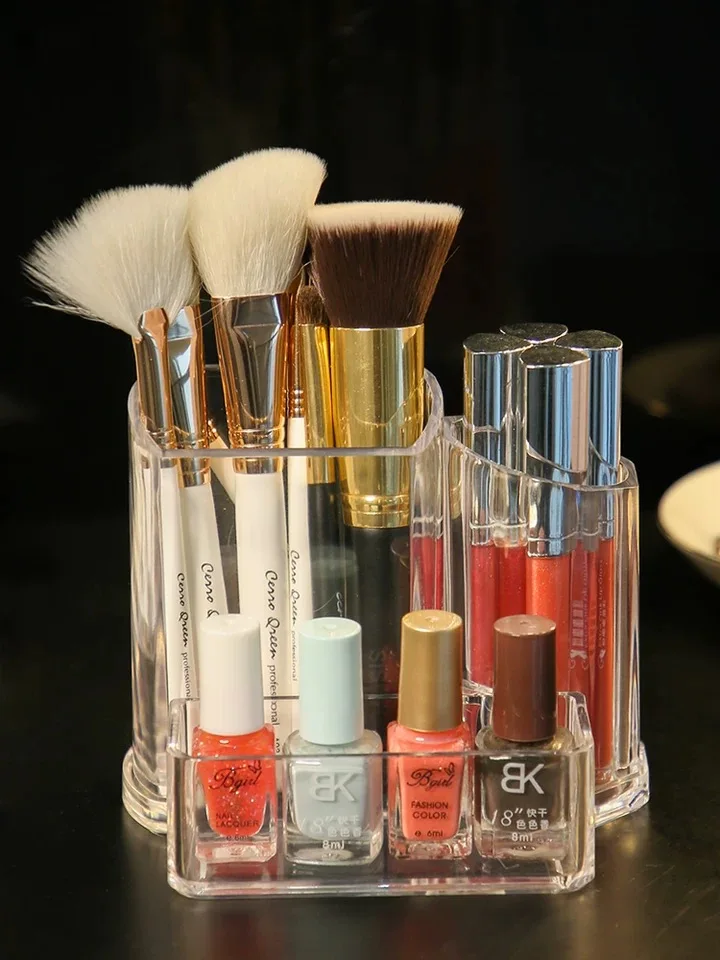Cosmetic Storage Box Makeup Brushes Organizer Desktop Storage Box Pencil Lipstick Brush Holder