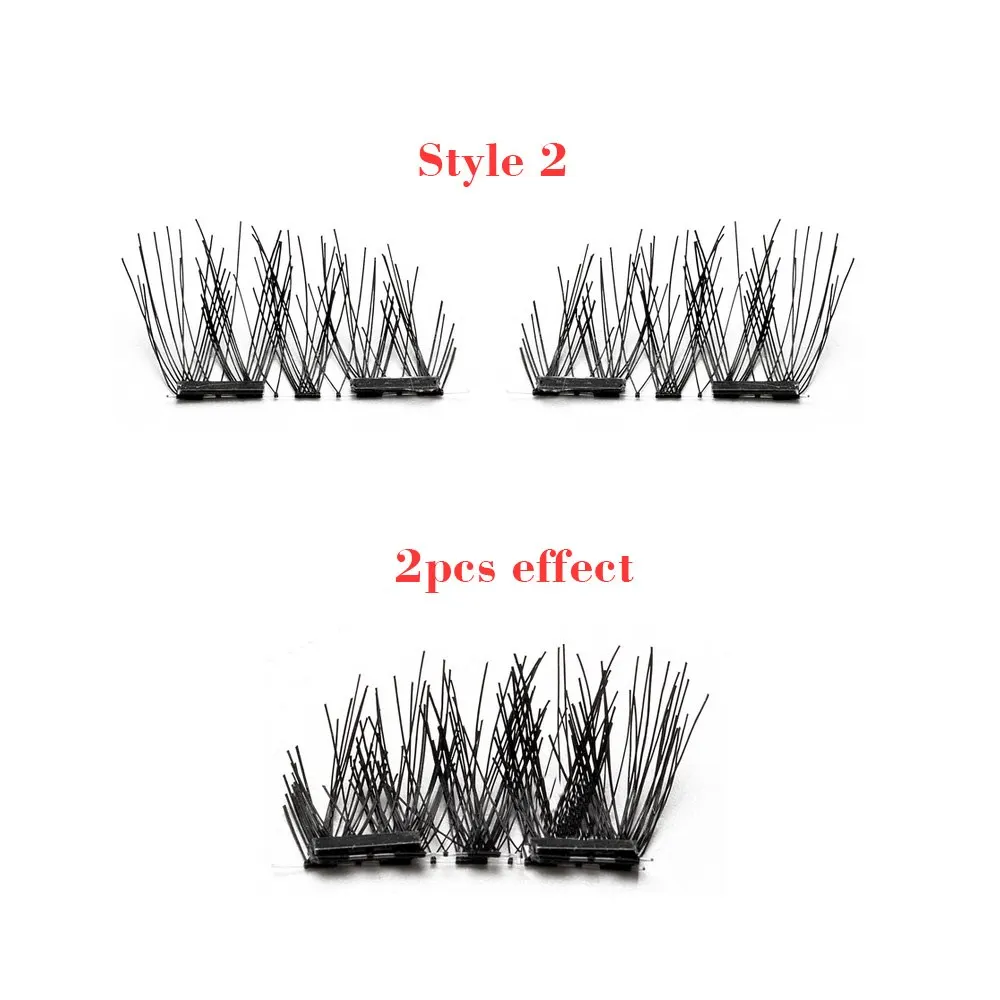 3D норки макияж Накладные ресницы на магнитах магнит накладные ресницы двойной набор ресниц на магните ресницы ультра тонкие Многоразовые