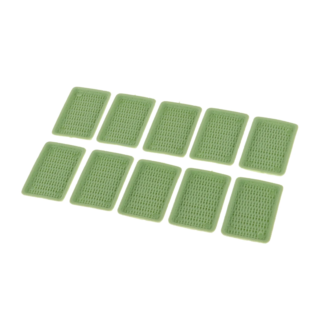 10 قطعة كيت 1/6 الأخضر لوحة علبة أدوات المائدة ل دمية ملاعق خشبية للمطبخ نهاية الجدول مشاهد الحياة ديكور