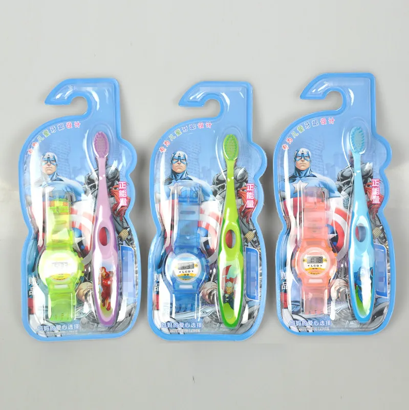 Captain America for all children's toothbrushes baby high quality soft-bristled nylon toothbrush send electronic