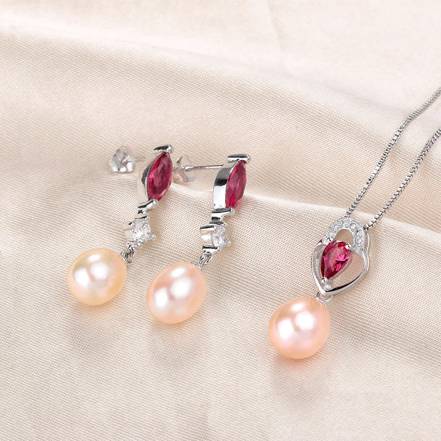 Женское Ожерелье/подвеска LINDO из стерлингового серебра 925 пробы с жемчугом|jewelry