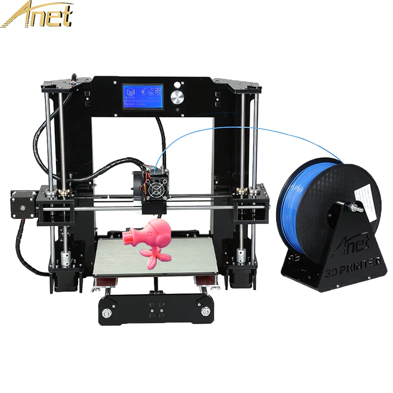 

Anet A6/Auto A6 High precision cheap 3d printer Easy Assemble DIY Reprap 3D Printer Kit With Filaments 16GB SDcard 12864/2004LCD