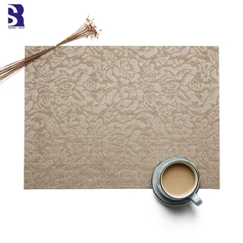

SunnyRain 6-Piece Luxury Table Setting Placemat Rectangle Place Mats Waterproof Insulation Mat