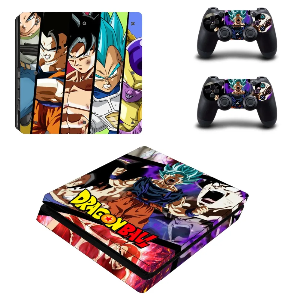 Dragon Ball Z Супер Гоку Вегета PS4 тонкий кожи Стикеры наклейка для Игровые приставки 4 консоль и контроллер кожи PS4 тонкий Стикеры винил