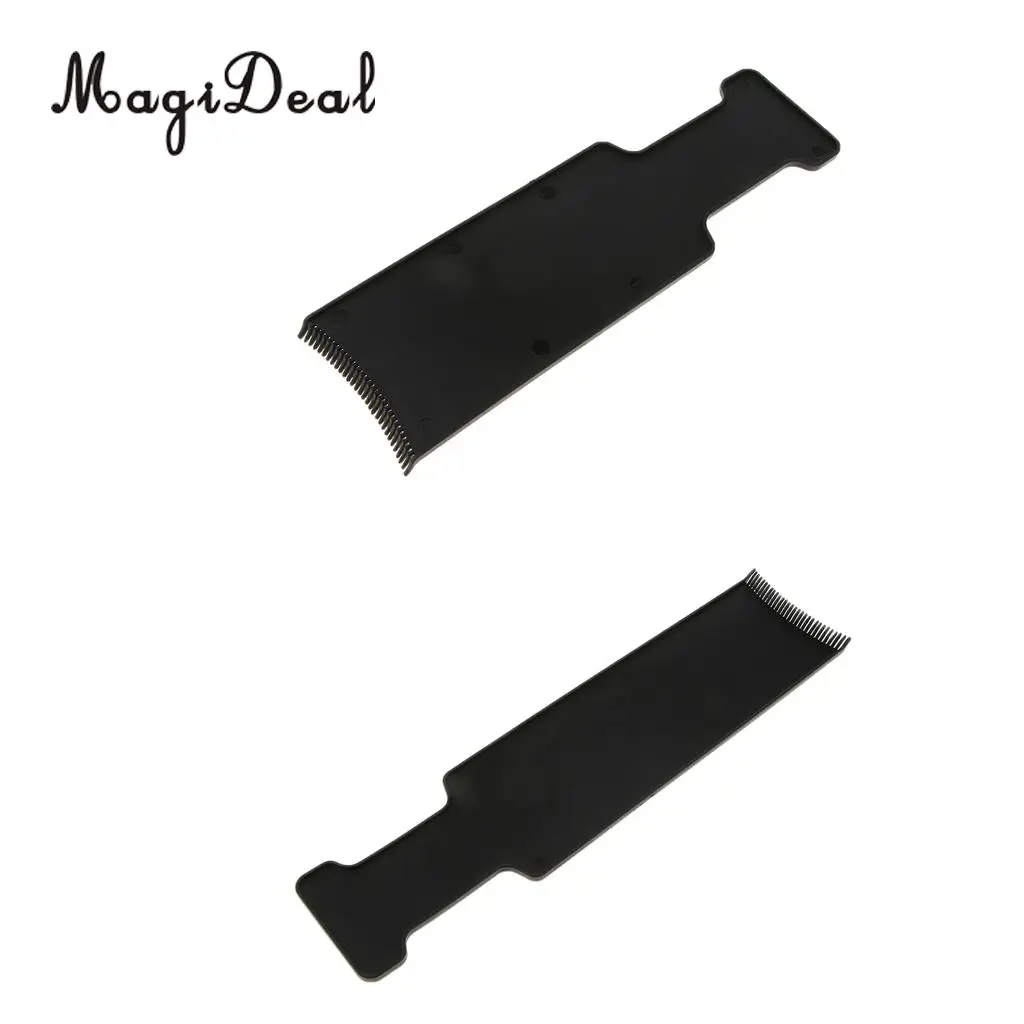 Small and Large Flat Top Paddle Board Comb, Salon Barber Hair Highlights Board Hair Coloring Comb for Hair Dyeing
