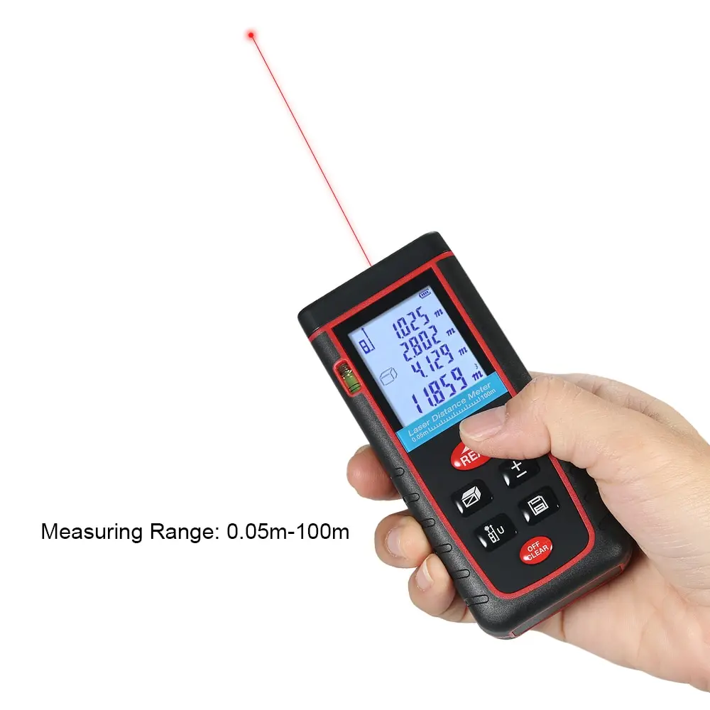 

100m construction tools Mini laser rangefinder Digital Laser Distance Meter laser tape measure 30 Data Storage