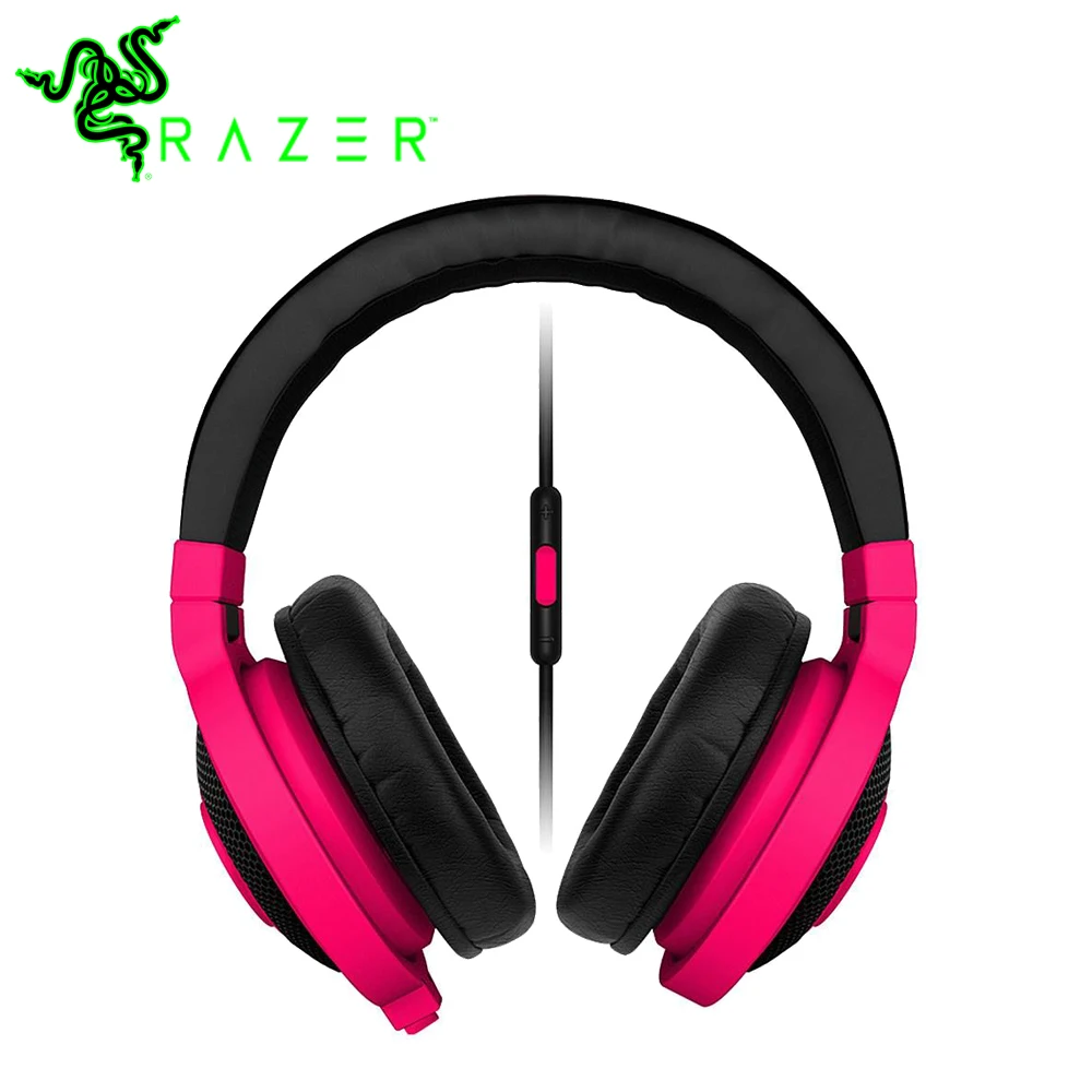 

Razer Kraken Mobile Analog Music and Gaming Headset Colorful 3.5mm with Mic Media Control Remote Gaming Music Headphone Earphone