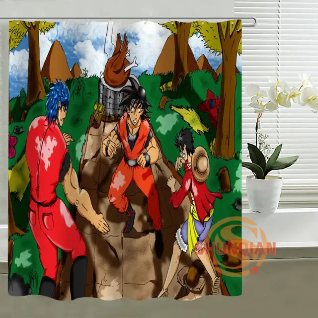Anime one piece Naruto dragon ball Rideau De Douche Personnalisé ... Anime one piece Naruto dragon ball Rideau De Douche Personnalisé ...