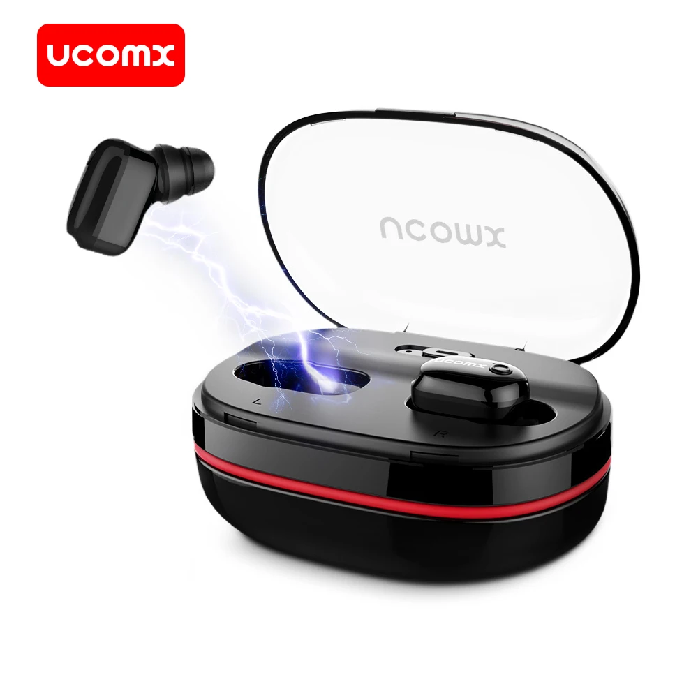 UCOMX U6H Bluetooth Earphone Wireless Earbuds with Microphone True Wireless Stereo In Ear Monitor Earpiece for iPhone Samsung